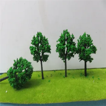 6 cm In 8 cm 50pcs/veliko Arhitektura Nov Model Zeleno Drevo Za Ho Vlak Postavitev