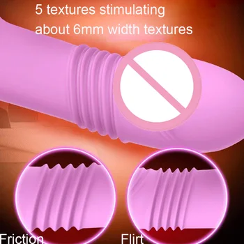 Leten G-spot Thrusting Dildo, Vibrator Usta Sesanju Jezika Lizanje Klitoris Stimulator z ogrevalno Funkcijo 10 Thrusting Načini