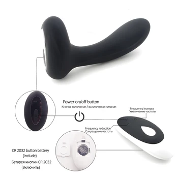 Moški Prostata Massager Analni Butt Plug Vibrator 10 Hitrost Vibracij Stimulator Moško Samozadovoljevanje Erotično Sex Igrača za Moške za Gejevskih