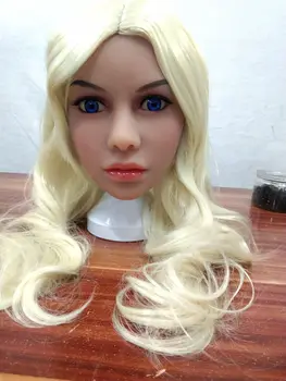Nov Prihod Ameriških silikonski sex lutka glavo Evropi obraz tan vrh kakovosti za 145 cm, da 168cm