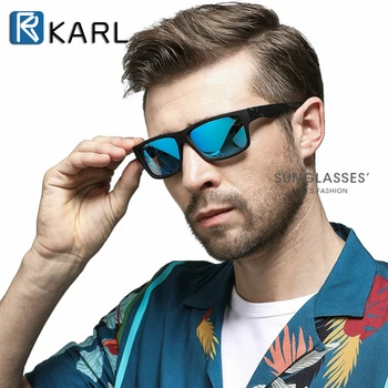 Šport Polarizirana sončna Očala Moških Kvadratnih sončna Očala Modne blagovne Znamke Oblikovalec Odtenki Moški Vožnje Očala Barva Ogledalo Sunglass UV400