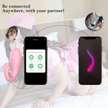 Vibracijske Hlačke Sex Igrače za Ženske APLIKACIJO Bluetooth Brezžični Daljinski upravljalnik G Spot Stimulator Dildo, Vibrator Igre za Odrasle Sex Igrače