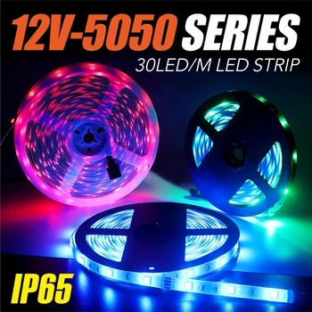 Led trak 5050 luces par habitacion luči za prostor RGB 12v tira de iluminaciones Prilagodljiv Trak 5m10m15m20m vodotesen IP65