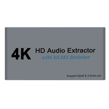 HDMI Audio Extractor Splitter 4K HDMI SPDIF HDMI 1.4 b Preklopnik HDR Splitter Polje HDMI ARC 5.1 audio converter Splitter