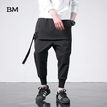 2019 Novo Zahodni Diablo Stil Modni Moški Korejskem Slogu Techwear Jogger Hlače Hip Hop Jeseni Priložnostne Street Moški Harem Hlače