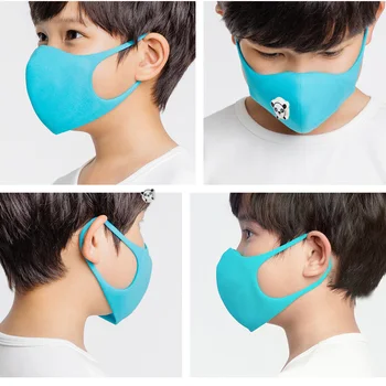 1Pcs Srčkan Panda Respirator Masko Otroci, Otroci Zgostitev Goba Obraz, Usta Masko PM2.5 Dih Ventil Masko