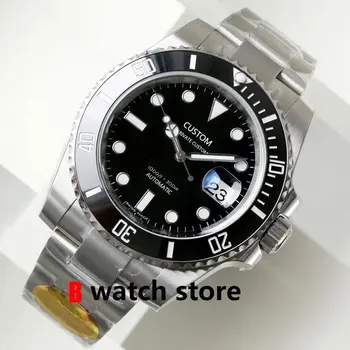41mm moške samodejni watch sapphire kristalno steklo keramične plošče super svetlobna nepremočljiva mingzhu gibanje mehanska ura U1