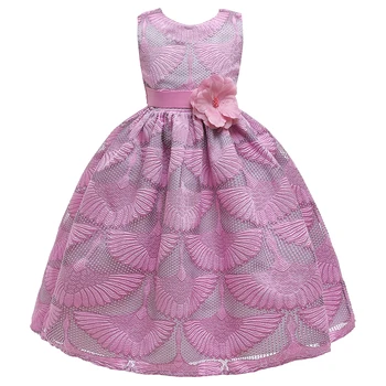 Velik Cvet Dekle Obleko Otroci Obleke Za Dekleta Princesa Obleko Večer Stranka In Poročno Obleko Elegantno 3-14 Let