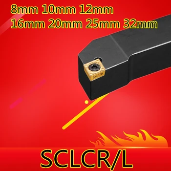 SCLCR0808F06 SCLCR1010H06 SCLCR1212H06/09 SCLCR1616H09 SCLCR2020K09 SCLCR2525M09 SCLCR3232P12 SCLCL stružnica Obračanja Zunanjega orodja
