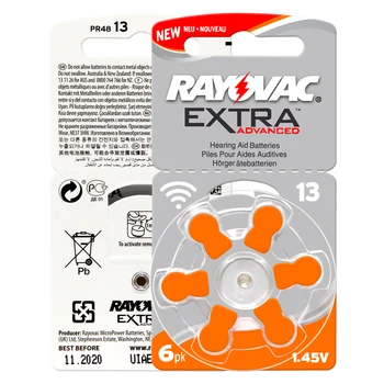 Slušni Baterije 60 KOS / 1 polje RAYOVAC EXTRA-A13/PR48/S13 Cink-Zrak batterie 1.45 V Velikosti 13 Premer 7.9 mm Debeline 5.4 mm