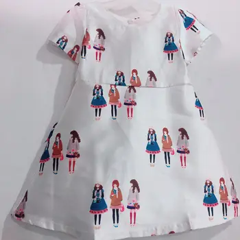 R&Ž otrok obleko 2019 poletje nova dekleta natisni T-shirt obleko