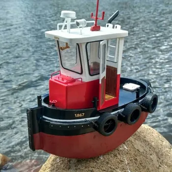 DIY daljinski upravljalnik vlačilca model komplet Q1 jajce čoln mini Q čoln majhne meng povlek reševalni čoln simulacije daljinski upravljalnik darilo za rojstni dan