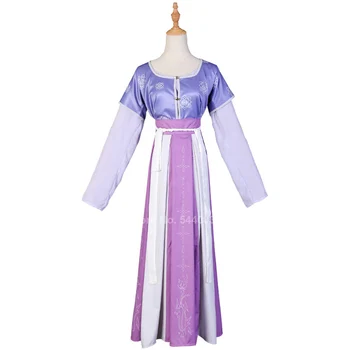Tradicionalna Kitajska Hanfu Obleko za Ženske Big Swing Ljudske Plesne Pravljice Starih Retro Luksuzna Oblačila Sklop Cosplay Kostumi