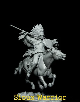 1/32 stari fantasy bojevnik s konja Smolo slika Model kompleti Miniaturni gk Unassembly Unpainted
