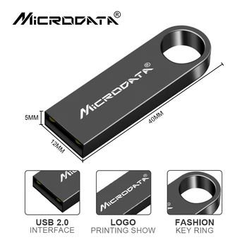 Vrhunska ključek usb pen drive 4GB 8GB 16GB 32GB 64GB nepremočljiva Kovinski Ključ pendrive Kartico Memory Stick Pogoni u disk