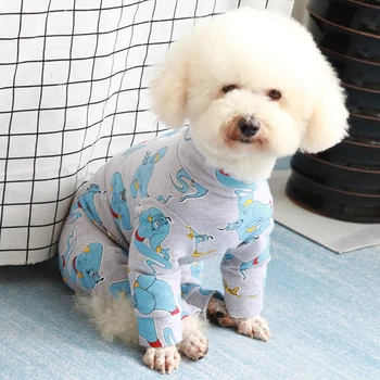 Hišni Pes Jumpsuit Psiček Obleko Zaščito Trebuh Obleke Za Majhne Pse, Pižame Bombaž Long Sleeve Majica Chihuahua Pudelj