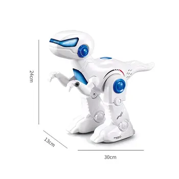 T16 Dinozaver Inteligentni Daljinski upravljalnik Model RC Robot Z Glasbo lahkotna Hoja Programiranje Funkcije Električni otroci igrače