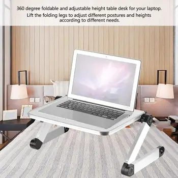 2020 Vroče SaleUniversal 360 nastavljiv prenosna zložljiva laptop desk zložljiva laptop imetnik Aluminijasto Stojalo Pametni Telefon Tabela Imetnika