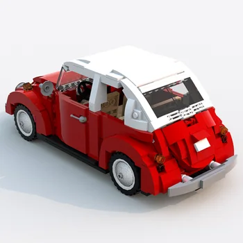 Technicle Mini gradniki Vozila Assemable Izobraževalne Igrače za Otroke, mini Creatored Policija Truck Avto Igrače Opeke