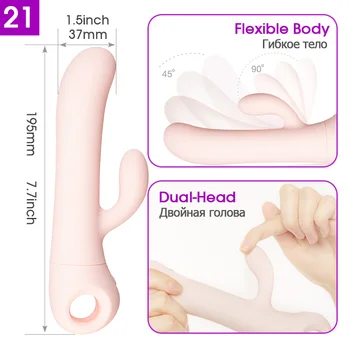 Durex Vibratorji G Spot Belušno Dvojno Glavo Masaža Telesa Klitoris Stimulator Dildo Čarobno Palico, Intimno Blaga Adult Sex Igrača za Ženske