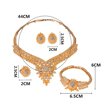 2019 Modni izjavo nakit set blagovne Znamke Dubaj zlato barvo Nakit Set Nigerijski Poroka ženska dodatki, nakit nastavite na Debelo
