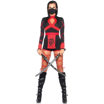 Karneval Halloween Seksi Dama Ninjago Kostum Naruto Bojevnik Ninja Jumpsuit Cosplay Fancy Stranka Obleko