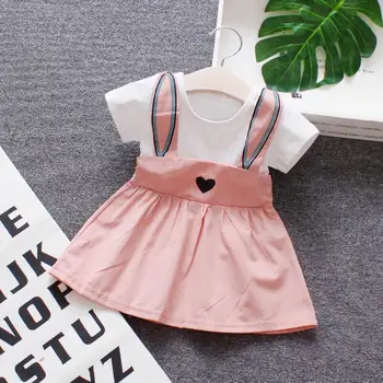 2019 Udobno Baby Girl Oblačenja Bombaž Počitnice Dekle, Princesa Obleke Kostum za Padec Ladijskega prometa