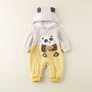 Novo Pomlad Jesen Otroške Igralne Obleke Srčkan Risanka Panda Dojenčka Dekle, Fant Skokih Otroci Otroške Obleke, Oblačila Moda Za Malčke Kostum