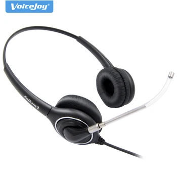 Klicni center za slušalke binaural z mic +2,5 mm QD kabel ,2,5 mm vtič za slušalke s kontrolo Glasnosti, Izklop stikalo za office telefoni
