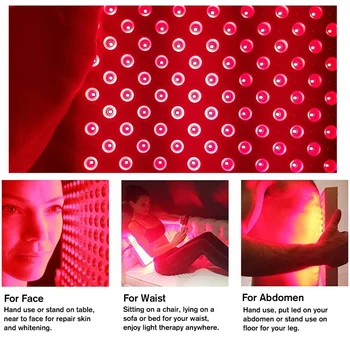 45W 850nm Rdečo Led Svetlobno Terapijo Ir 225 LED Anti Aging Terapije Luč za Celotno Telo, Kožo Lajšanje Bolečin Rdeča LED Grow Light