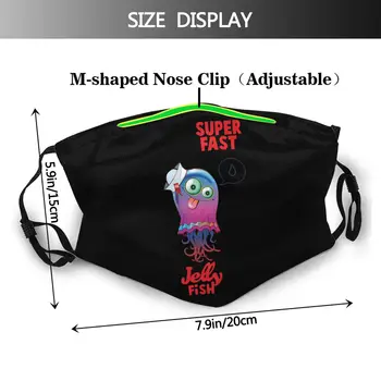 Gorillaz Usta Masko Superfast Meduze Obrazno Masko Moda Kul z 2 Filtri za Odrasle