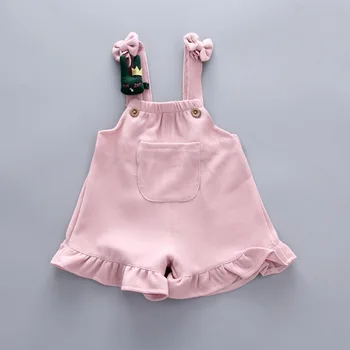 Novo Otrok Kratek Rokav Set za dekleta Modni Poletje, Dekleta obleke Princess majica+ Hlače 2pcs bo Ustrezala 18 m-4t Dekle Obleko Infantil