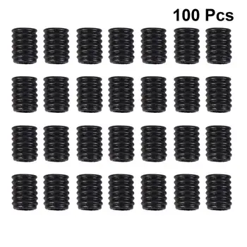 100 KOZARCEV Masko Nastavljive Zaponke Maska iz Silikona, Anti-Slip Zaponke Uho Zaščitne Maske Vrv Regulatorjev (Black)