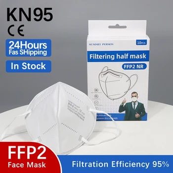 CE Mascarillas Reutilizable FFP2 KN95 Usta Masko 6 Plasti Anti-kapljice Zaščitna KN95 Maske za enkratno uporabo Filtra ffp2mask CE