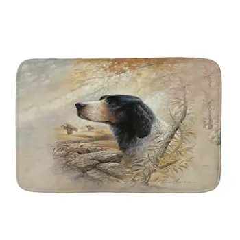 Slikarstvo Kuža pes, natisnjeni Flanela Talna Obloga Anti-Slip Tapete Talne Preproge, Odeje za Kuhinjo Preproga dobrodošli preproge za vhodna vrata