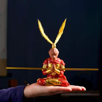 Keramični Sonce Wukong Znak Kip, sodobna umetnost, kiparstvo, Domači Dnevni Sobi, Mansarda Obrti ， darilo bitka bog opica kip