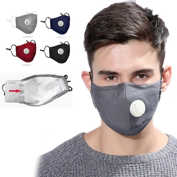 5pcs 10pcs 20pcs PM2.5 Usta Maska za Prah Respirator Stroj za Večkratno uporabo Maske Bombaž Unisex Usta Žarilna Anti-fog oglje