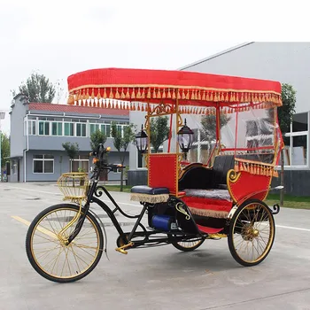 Nova Zasnova Pedicab Rickshaw Električni ali Pedal Tricikel Tri Kolesa, za Tovor Kolo 7 Hitrosti Sprememb