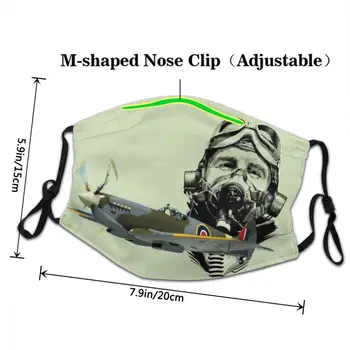 Pilotni Spitfire Večkratno Uporabo Usta Masko Zraka Borec Vojske Čelada Anti Meglica Dustproof Masko Za Zaščito Masko Respirator Usta Žarilna