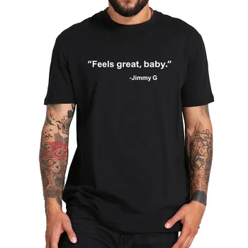 Počuti Super Baby Majica Jimmy Nogomet Citiram Veliko Darilo Tshirt Čistega Bombaža Mehak Breathbale Letnik Black Basic majica s kratkimi rokavi